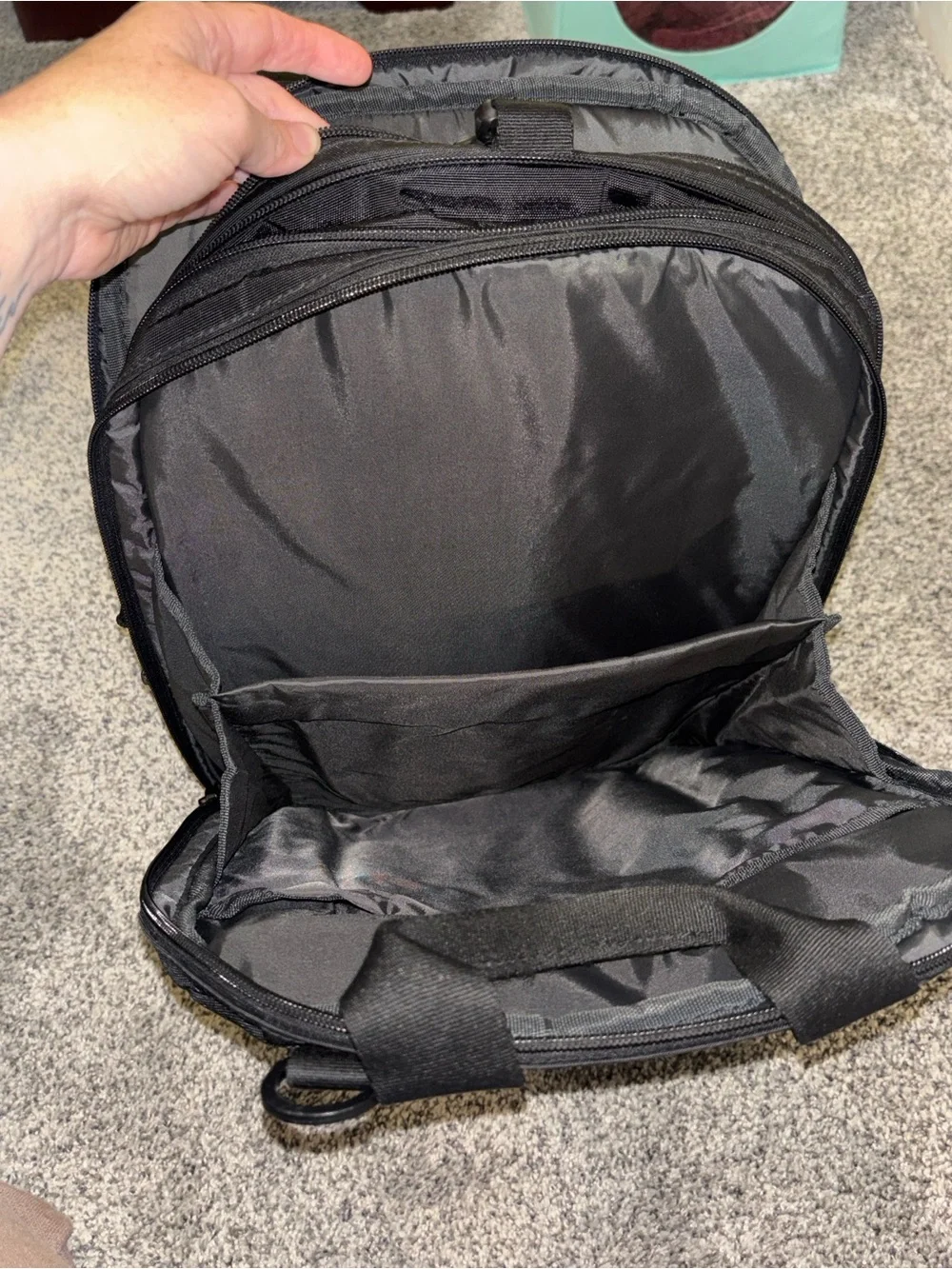 Eddie Bauer Black and Olive Men’s Laptop Backpack
